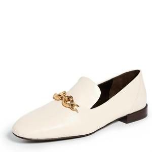 NEW TORY BURCH women's jessa classic loafers in ivory